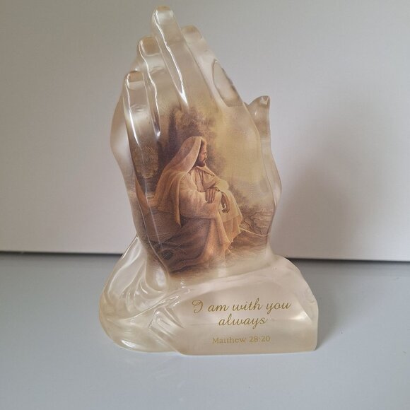 LTD EDITION BRADFORD EXCHANGE PRAYING HANDS I AM WITH YOU ALWAYS BY GREG OLSEN - Picture 1 of 6